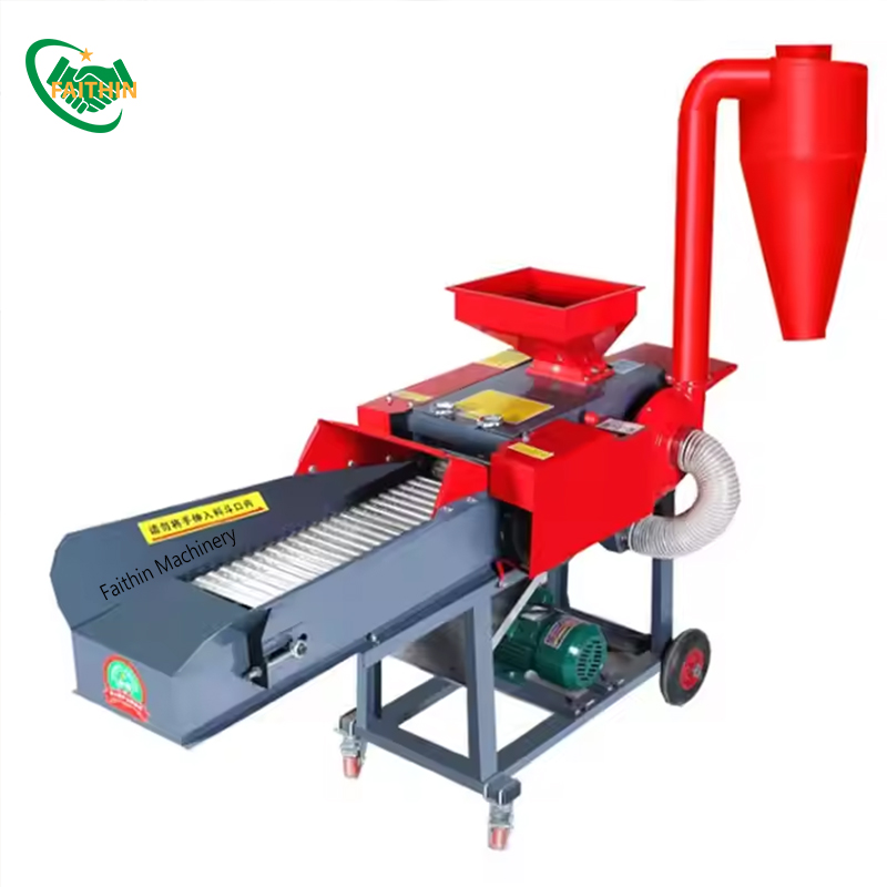 Animal Straw Feed Grass Chopper For Crusher Cutting Silage Corn And Grinder Shredder Mill Pellet Farm Chaff Cutter Machine