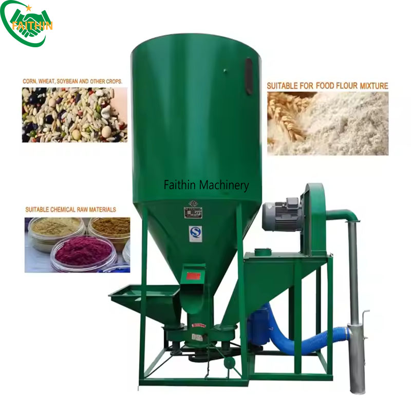 Corn Soybean Crushing Mixing Machine Pig Cattle Breeding Feed Mixer Agricultural Machinery  Animal Food Mixer