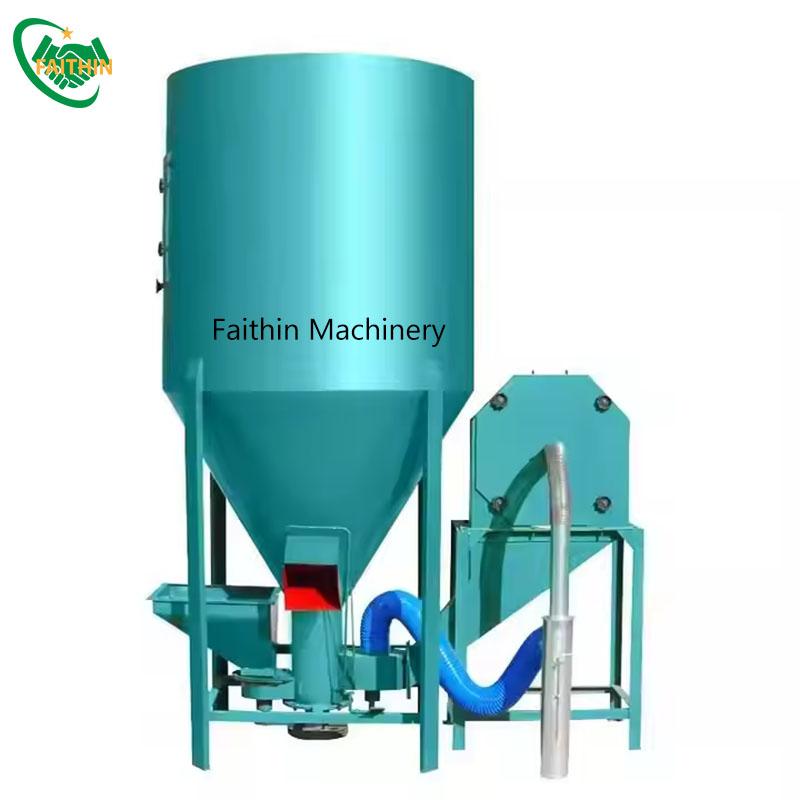 Best Price Vertical Poultry Chicken Animal Cattle Feed Grinder Crusher Mixer Machine