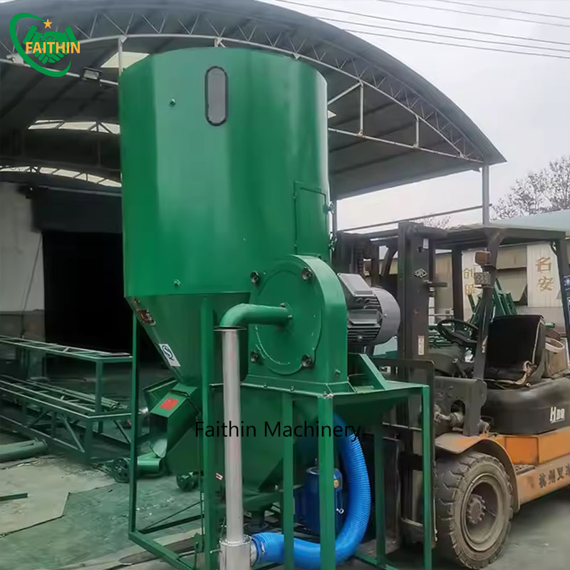 1000Kg/H Vertical Poultry Feed Mixer Grinder Machine Chicken Fish Feed Making Machine Animal Feed Mixer Machine