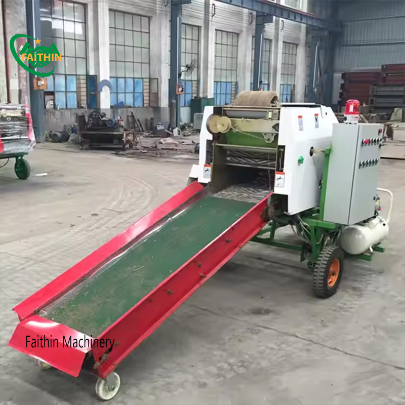 Automatic Grass Silage Peanut Corn Stalk Automatic Silage Baler Bundled Film Machine Hay And Straw Baler Machine