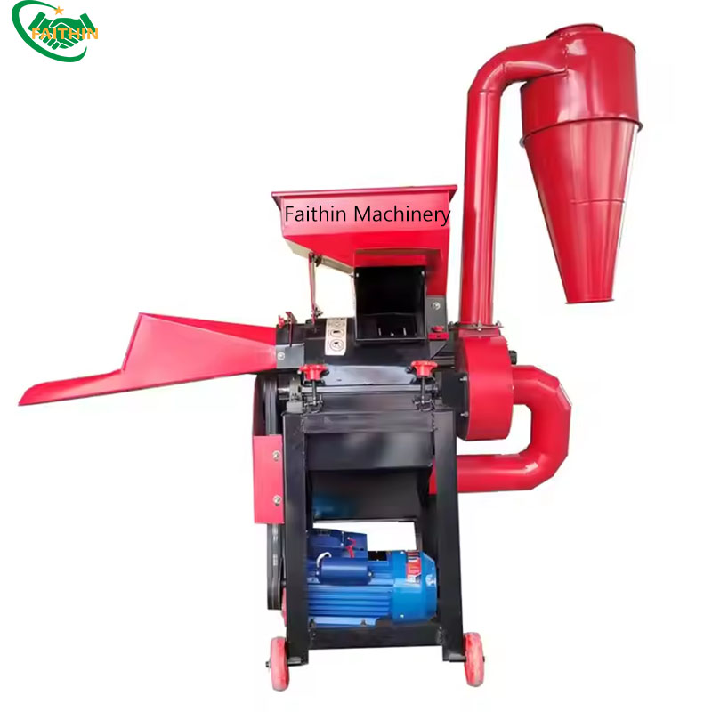 Automatic Animal Feed Making Machine Cow And Sheep Paddy Straw Cutting Machine Fresh Grass Pulper Machine