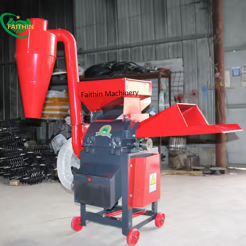 Farm Multi-Functional Animal Feed Crusher Efficient Dry And Wet Dual Purpose Corn Soybean Straw Grass Grain Grinding Machine 