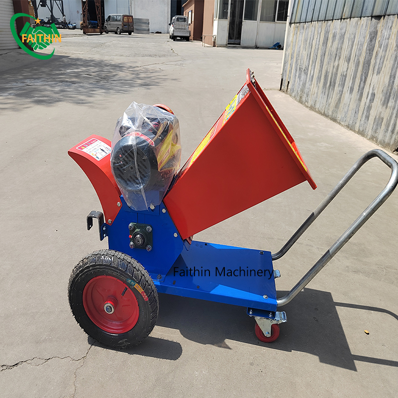 Portable Mobile Garden Waste Shredder Wood Shredder Garden Leaf Crusher Branch Shredding Machine