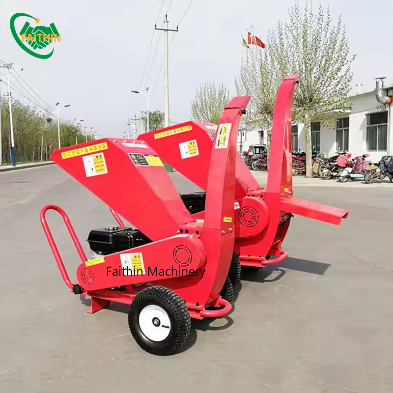 High Speed Gasoline Farm Milling Machine Easy To Operate Grass Tree Twig Chopping Machine