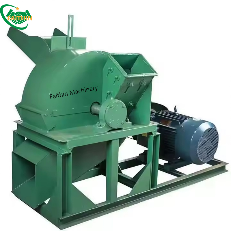 Charcoal Crusher Machine With Cyclone Wood Sawdust Log Making Machine Wood Crusher