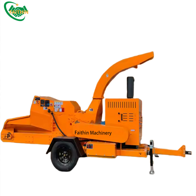Mobile Wood Crusher For The Sawdust Tree Branch Leaves Wood Chipping Machine Wood Crusher 