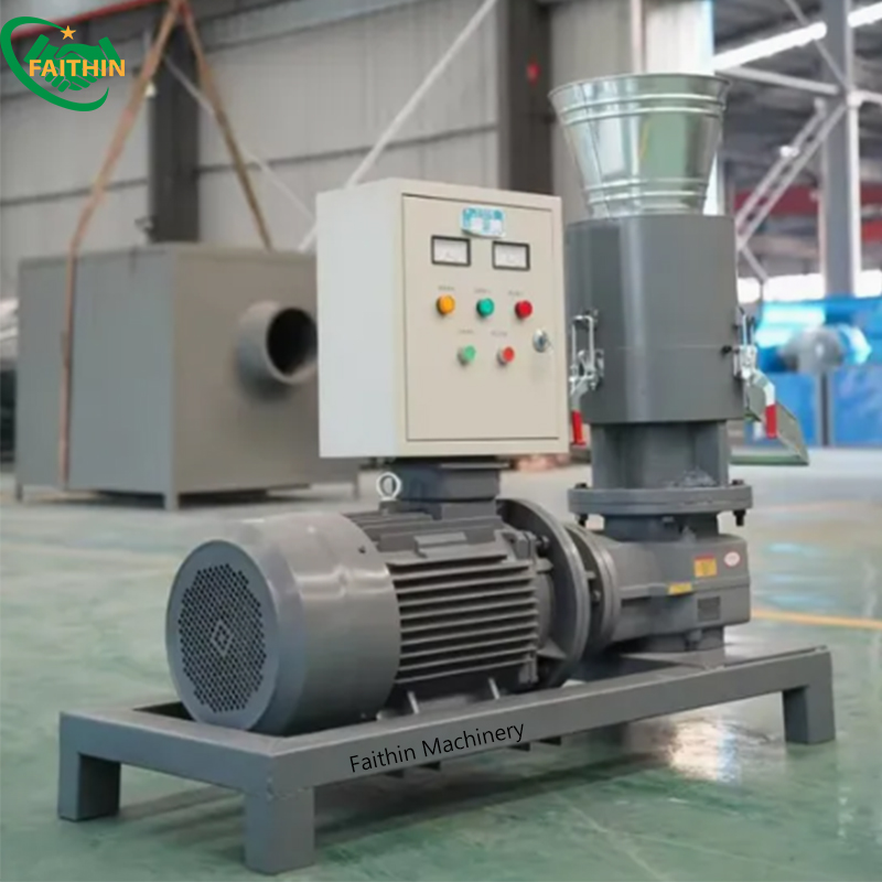Industrial High Efficiency Biomass Pelletizer Wood Burning Pellet Feed Mills Making Machine For Fire Pellets