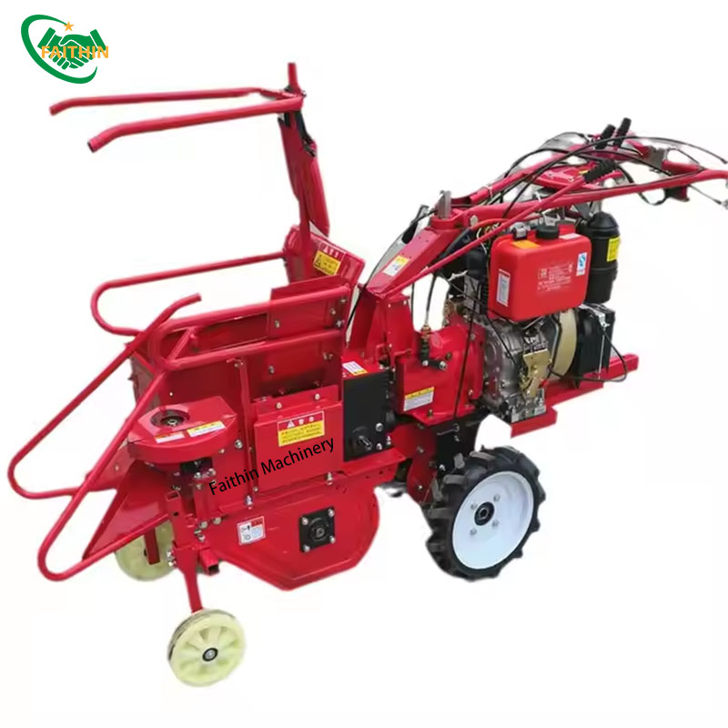 Hot Sale Walking Corn Harvester New Hand-Pushing Type Maize Harvester Machine Corn Harvester 