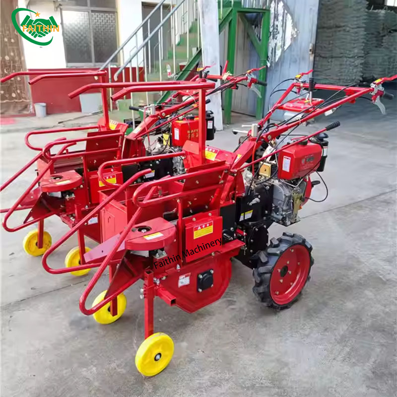 Mini Walking Tractor Corn Stalk Harvester Diesel Hand Push Maize Harvester Corn Reaper Corn Cropping Machine Corn Harvester