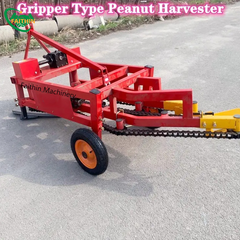 High Efficient Walking Tractor Chain Type Peanut Picking Machine Tractor Drive Peanut Garlic Harvesting Machine